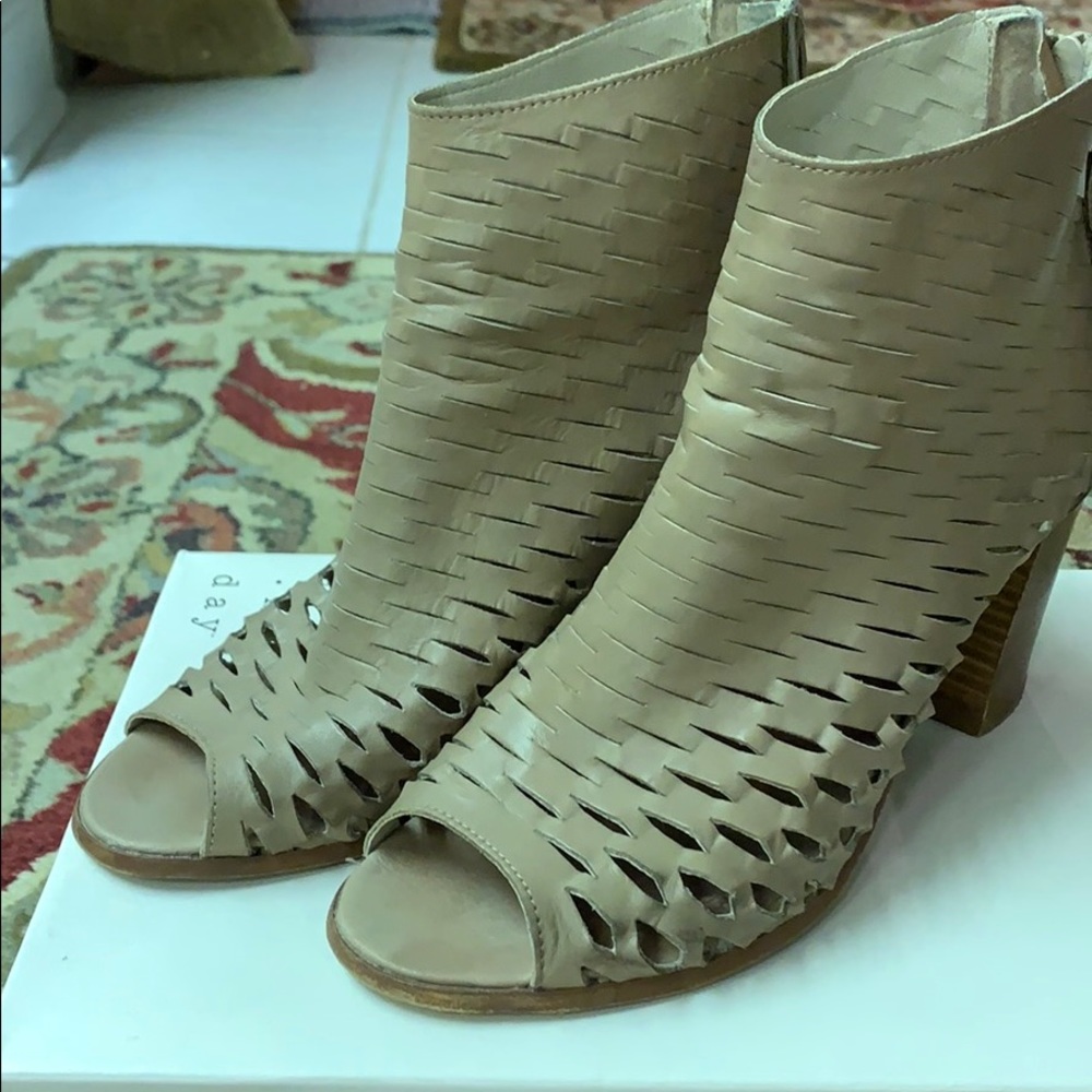 Italian leather booties